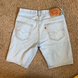 Levi's Light Blue Denim Jean Shorts